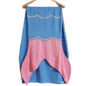 Cobertor-de-Sereia-de-Plush-Azul