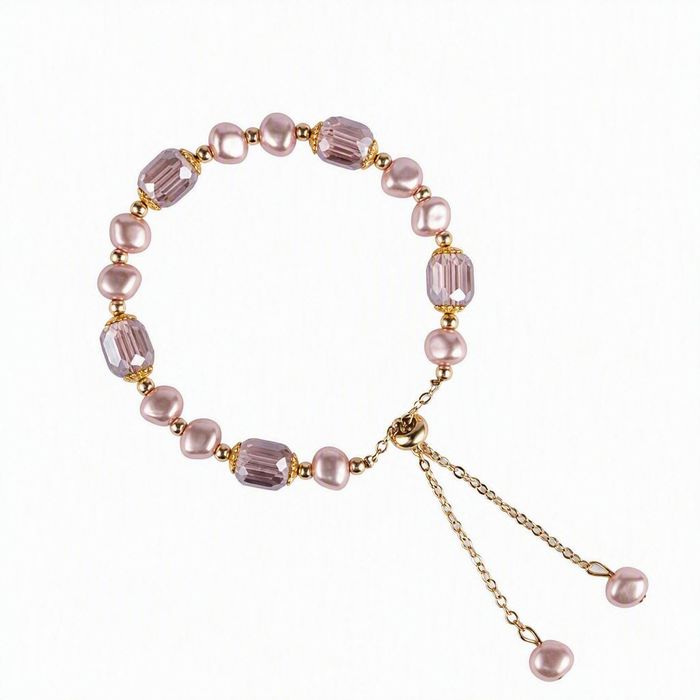 Pulseira-pedras-Rosa-Dourada-1